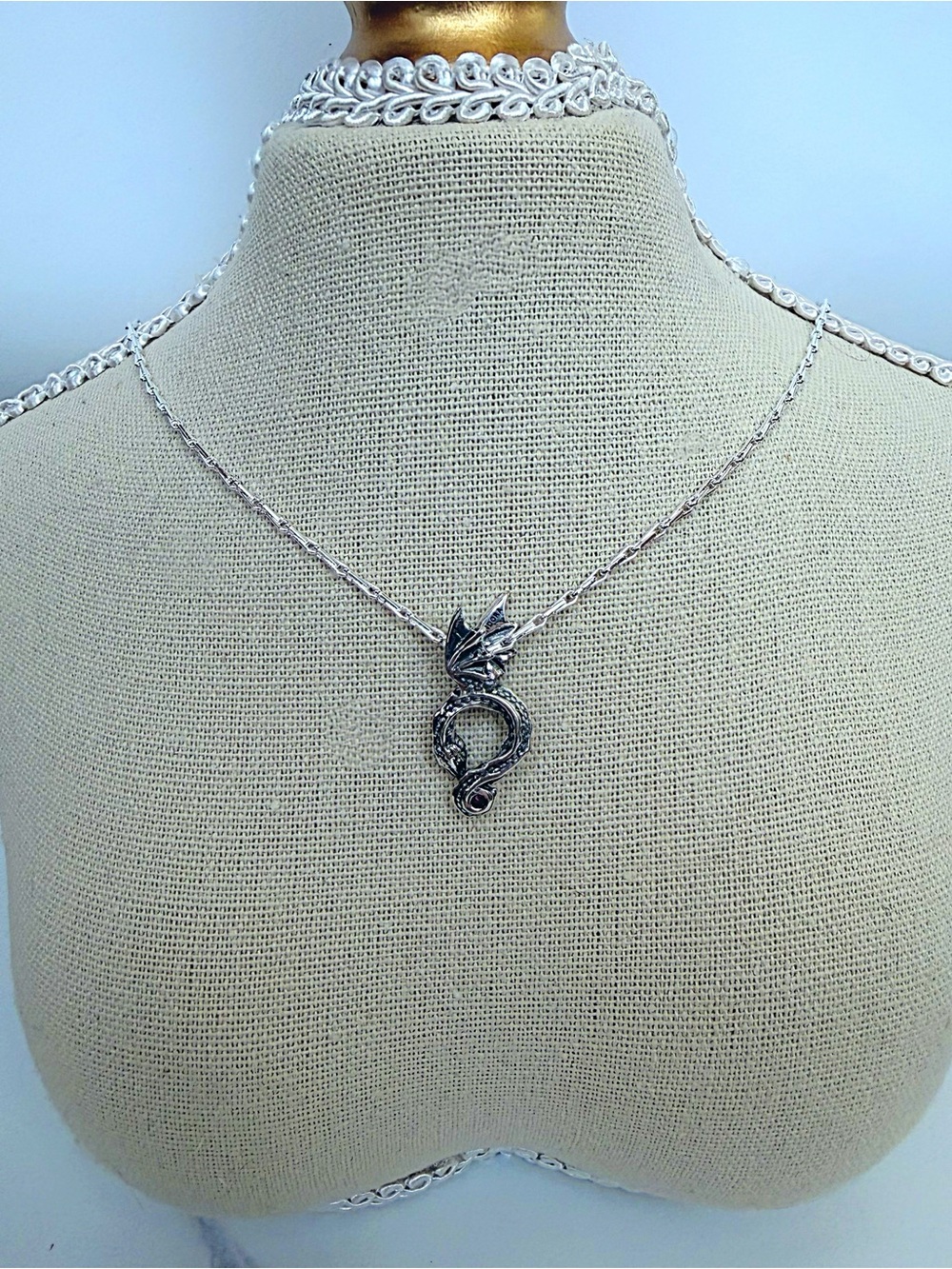 Pandora Game Of Thrones Silver Dragon Necklace